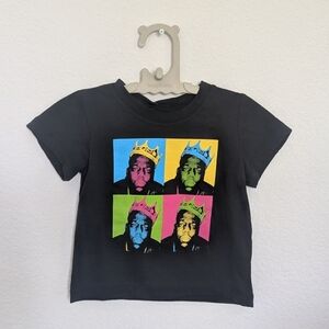 Black Graphic Kids T-Shirt